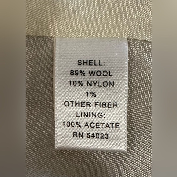 Banana Republic Wool Coat • Medium Tall • 38” Long Classic Winter Overcoat - Picture 6 of 7